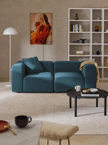 Westwing Sofá Modular De Terciopelo Lena (3 Plazas)