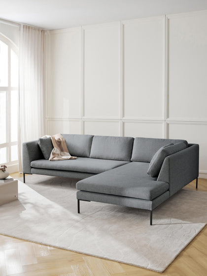 Westwing Sofá Rinconera Con Patas De Metal Emma