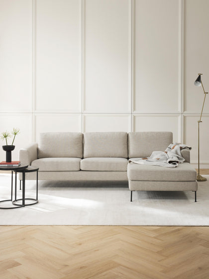 Westwing Sofá Rinconera Cucita (3 plazas)