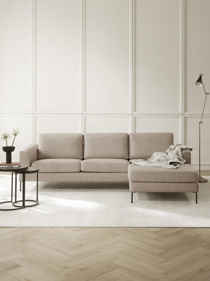 Westwing Sofá Rinconera Cucita (3 plazas)