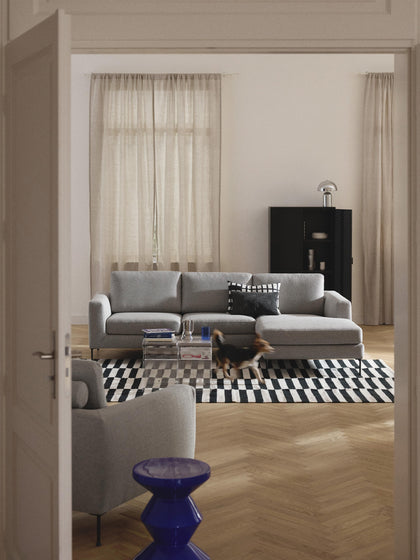 Westwing Sofá Rinconera Cucita (3 plazas)