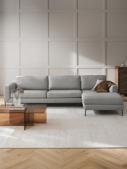 Westwing Sofá Rinconera Cucita (4 plazas)