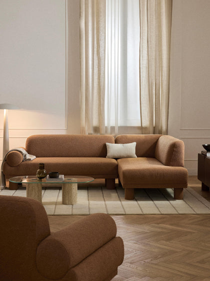 Westwing Sofá Rinconera En Tejido Bouclé Lilo