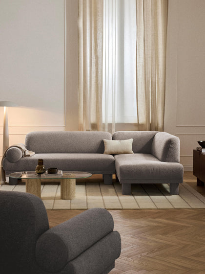 Westwing Sofá Rinconera En Tejido Bouclé Lilo