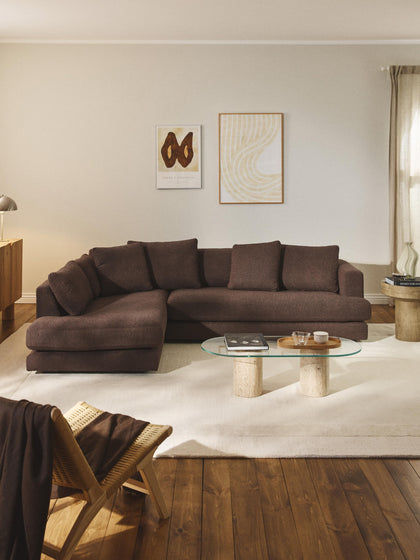 Westwing Sofá Rinconera En Tejido Bouclé Tribeca