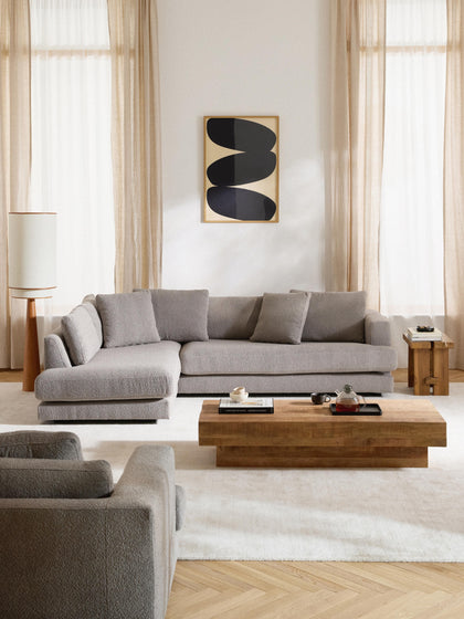 Westwing Sofá Rinconera En Tejido Bouclé Tribeca