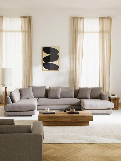 Westwing Sofá Rinconera En Tejido Bouclé Tribeca