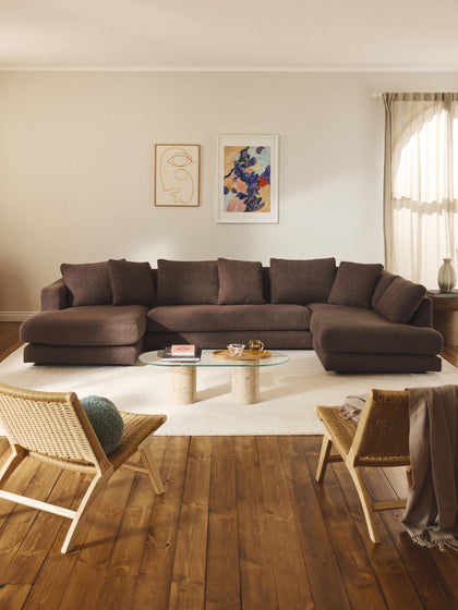 Westwing Sofá Rinconera En Tejido Bouclé Tribeca