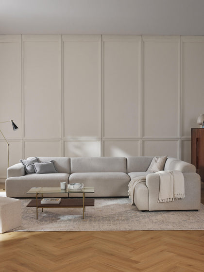 Westwing Sofá Rinconera Grande Melva (4 plazas)