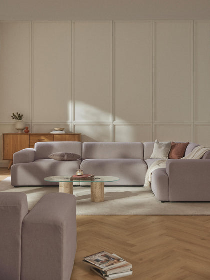 Westwing Sofá Rinconera Grande Melva (4 plazas)