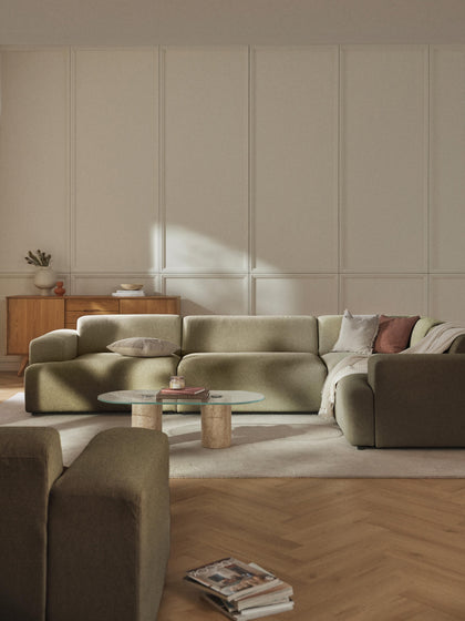 Westwing Sofá Rinconera Grande Melva (4 plazas)