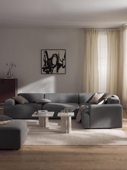 Westwing Sofá Rinconera Grande Melva (4 plazas)