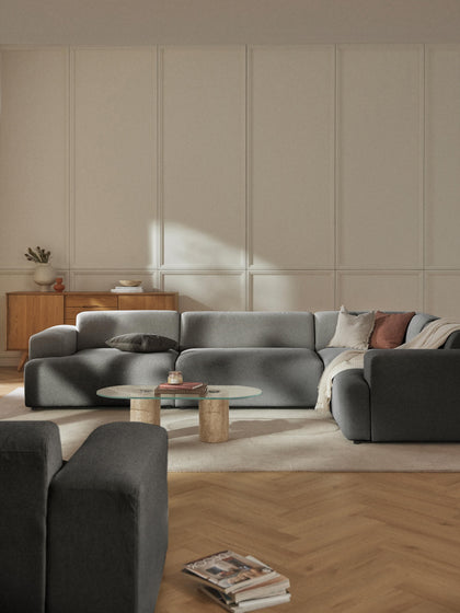 Westwing Sofá Rinconera Grande Melva (4 plazas)