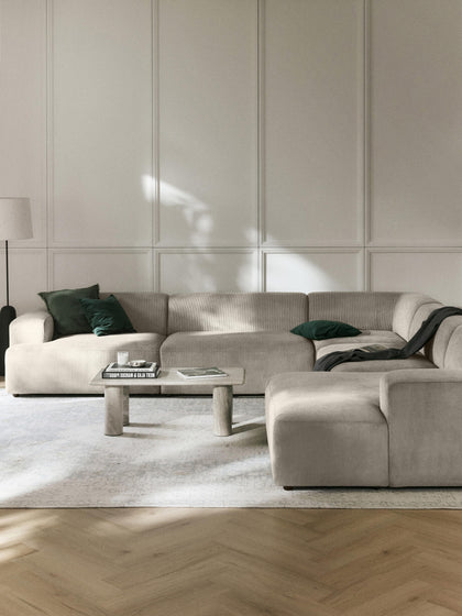 Westwing Sofá Rinconera Longue De Pana Melva