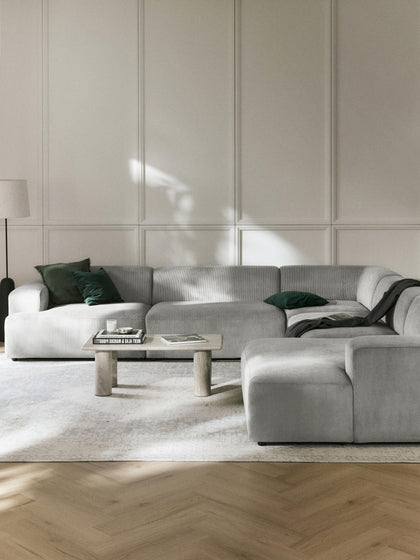 Westwing Sofá Rinconera Longue De Pana Melva