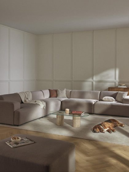 Westwing Sofá Rinconera Longue Grande Melva