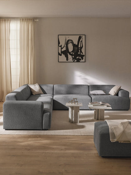 Westwing Sofá Rinconera Longue Grande Melva