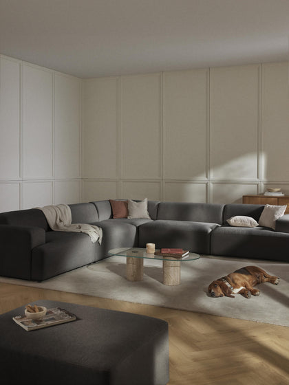 Westwing Sofá Rinconera Longue Grande Melva