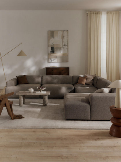 Westwing Sofá Rinconera Longue Melva