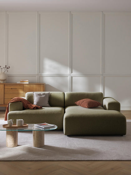 Westwing Sofá Rinconera Melva (3 plazas)