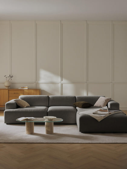 Westwing Sofá Rinconera Melva (4 plazas)