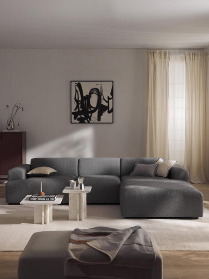 Westwing Sofá Rinconera Melva (4 plazas)