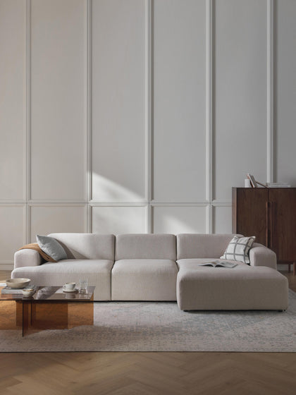 Westwing Sofá Rinconera Melva (4 plazas)