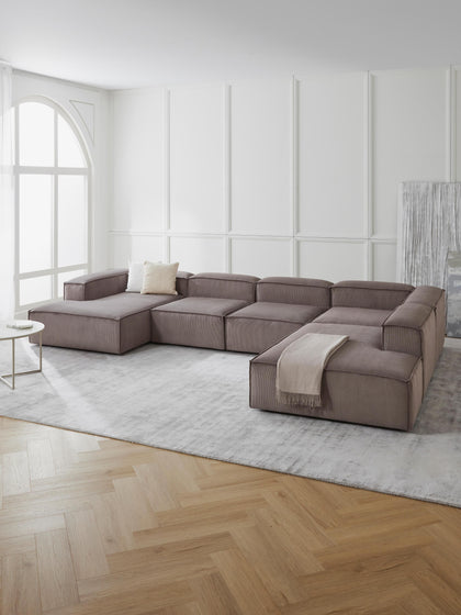 Westwing Sofá Rinconera Modular De Pana Lennon