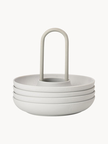 Westwing Soportes de huevo Henk 4 uds