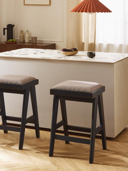 Westwing Taburete Alto Con Acolchado Sissi