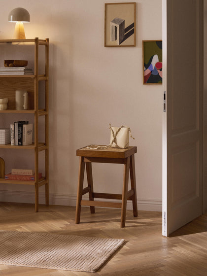 Westwing Taburete Alto Con Tejido Vienés Sissi