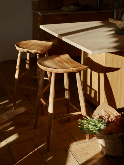 Westwing Taburete Alto De Madera De Mango Nino