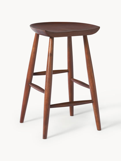 Westwing Taburete alto de madera de mango Nino