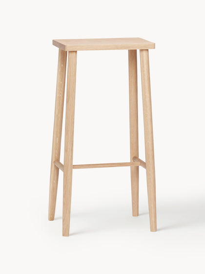 Westwing Taburete Alto De Madera De Roble Folk