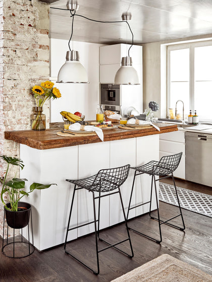 Westwing Taburete Alto De Metal Wire