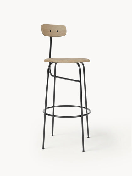 Westwing Taburete alto de metal y madera Afteroom