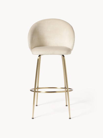 Westwing Taburete Alto De Terciopelo Luisa