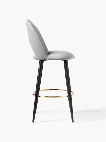 Westwing Taburete Alto De Terciopelo Rachel