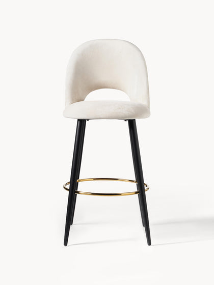 Westwing Taburete Alto De Terciopelo Rachel