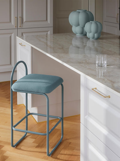 Westwing Taburete Alto En Tejido Bouclé Angui