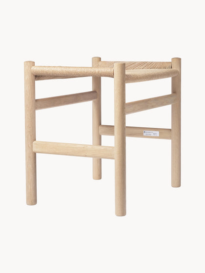 Westwing Taburete con asiento tejido a mano CH53