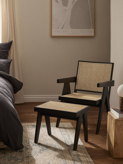 Westwing Taburete Con Tejido Vienés Sissi