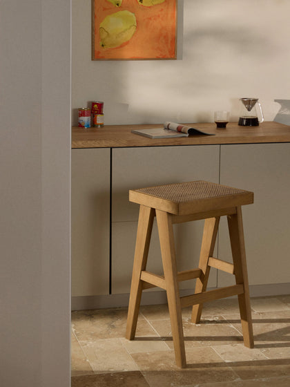 Westwing Taburete De Bar Con Tejido Vienés Sissi