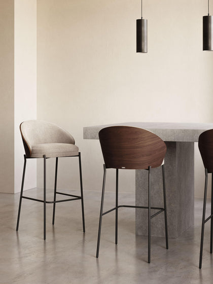 Westwing Taburete De Bar De Chenilla Eamy