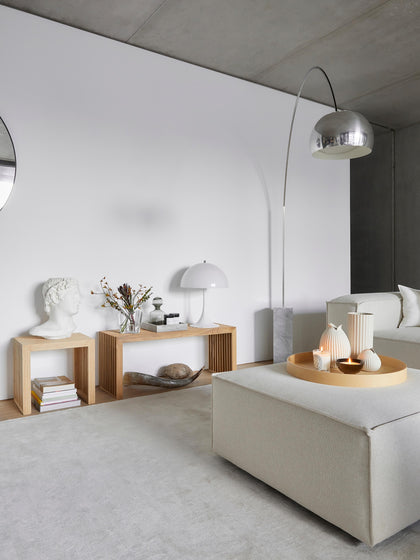 Westwing Taburete De Madera De Bambú Rib