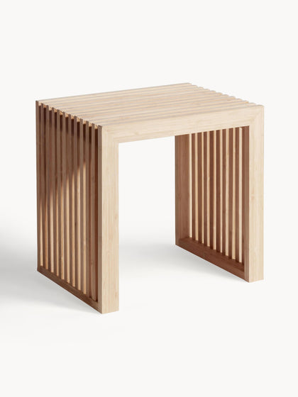 Westwing Taburete De Madera De Bambú Rib