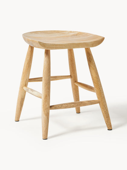 Westwing Taburete de madera de mango Nino