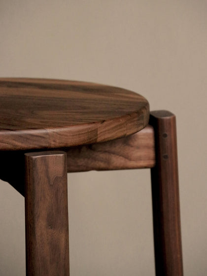 Westwing Taburete De Madera De Nogal Passage