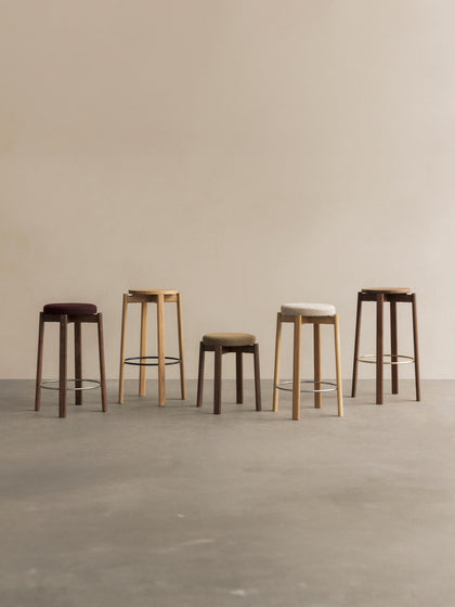 Westwing Taburete De Madera De Nogal Passage