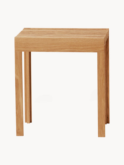 Westwing Taburete De Madera De Roble Lightweight